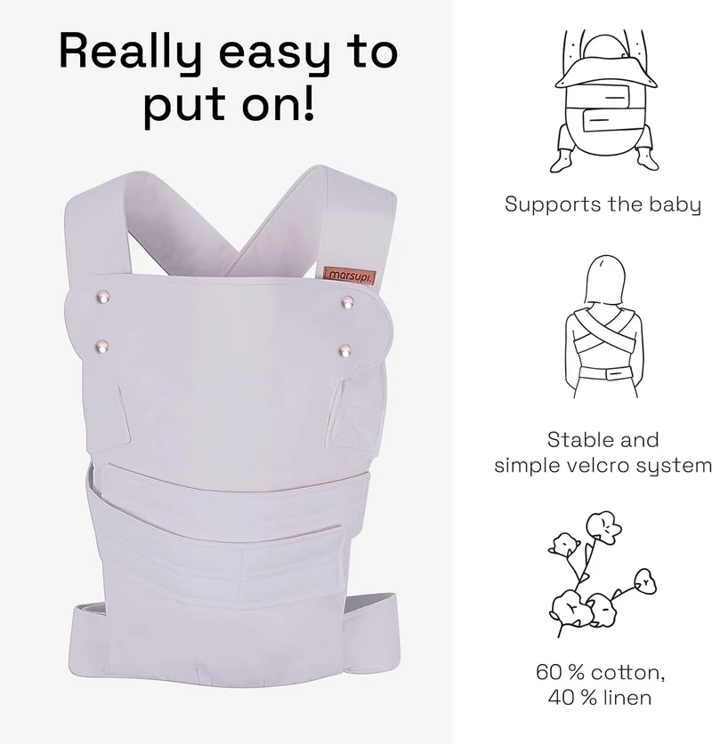 MARSUPI 2.0 nosidełko ergonomiczne S/M 3,5 - 15 kg