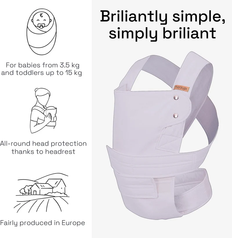 MARSUPI 2.0 nosidełko ergonomiczne S/M 3,5 - 15 kg