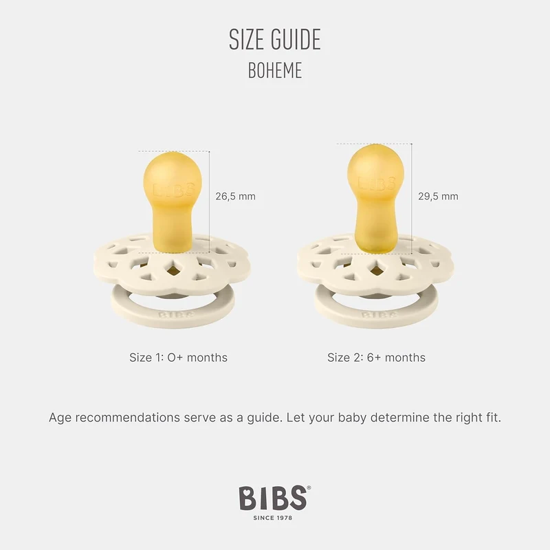 BIBS BOHEME smoczki uspokajające 2pack 6msc+