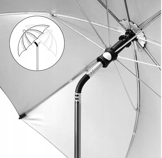 RIOGOO parasol ochronny do wózka średnica 73cm promienie UV 50+ wodoodporny