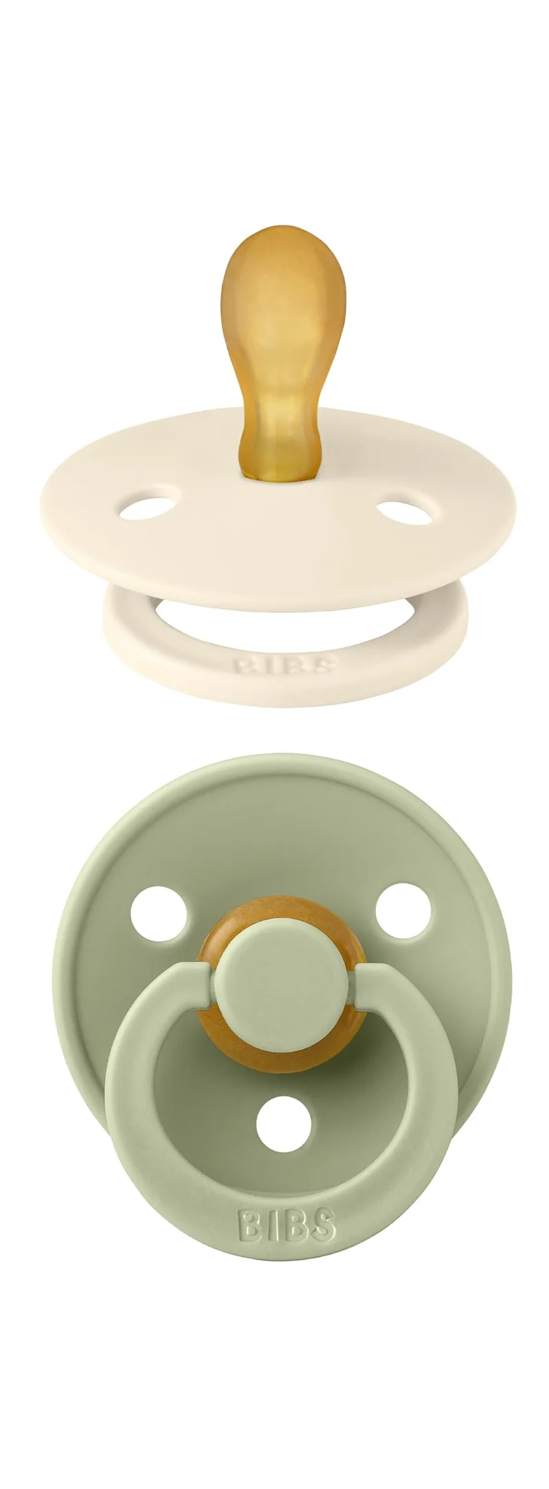BIBS COLOUR smoczki uspokajające 2pack kauczuk 18 msc+