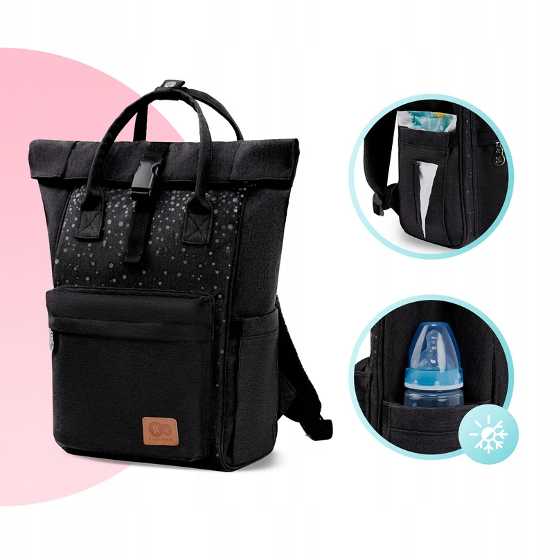 KINDERKRAFT MOONPACK CONFETTI plecak na pieluchy i akcesoria