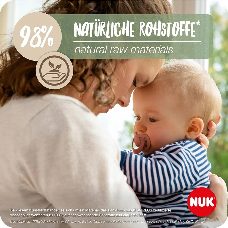 NUK for Nature smoczek uspokajający x 2 lateks 18-36msc