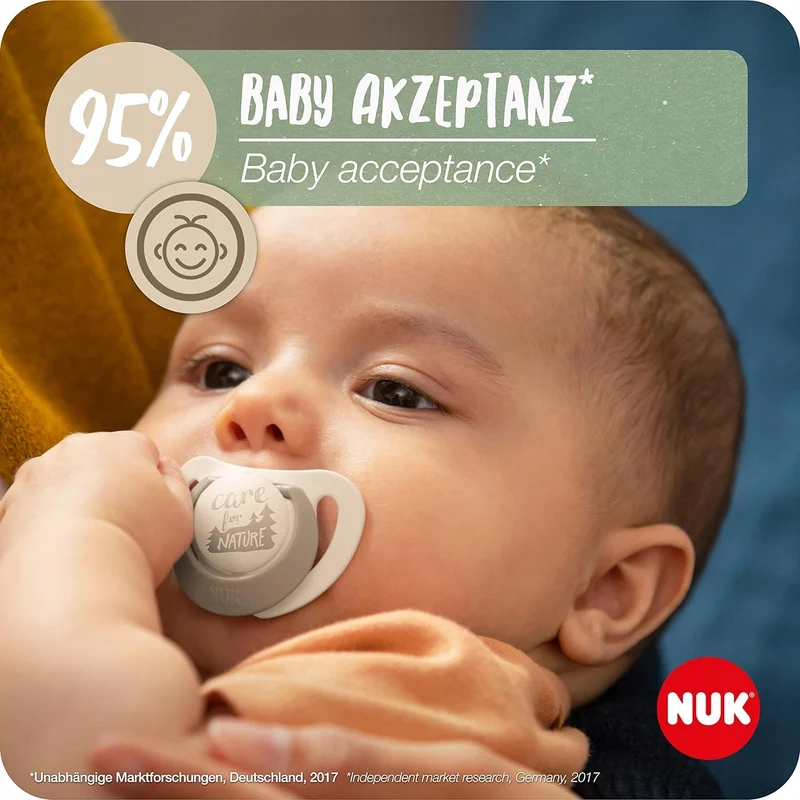 NUK for Nature smoczek uspokajający x 2 lateks 18-36msc