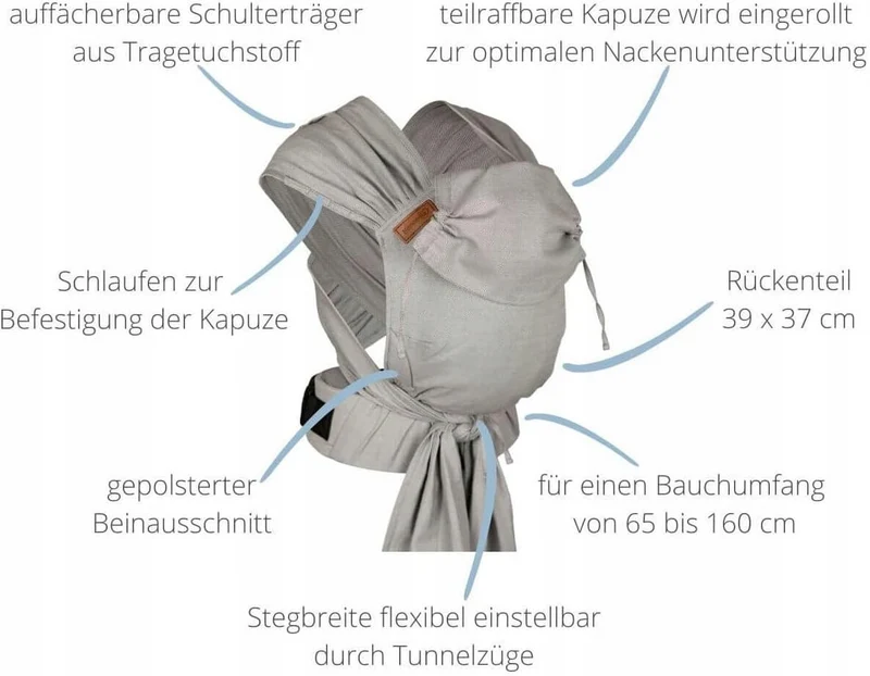 HOPPEDIZ hop-tye Buckle nosidełko ergonomiczne