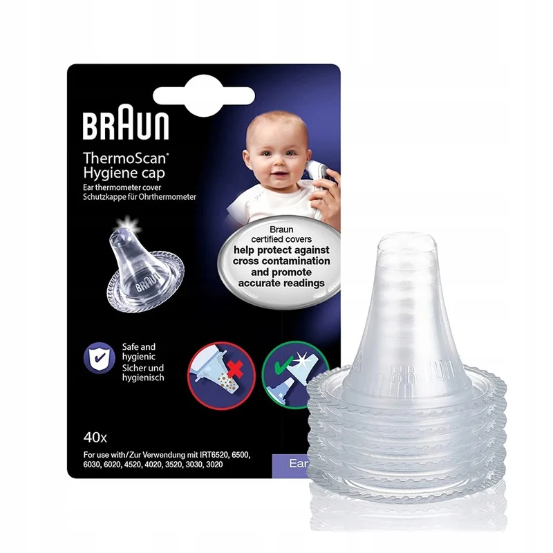 BRAUN LF20 nakładki ochronne do termometru dousznego Thermoscan 20 sztuk