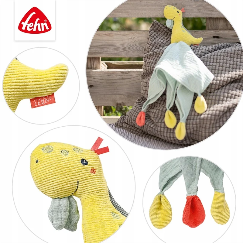 FEHN Happy Dino kocyk do przytulania