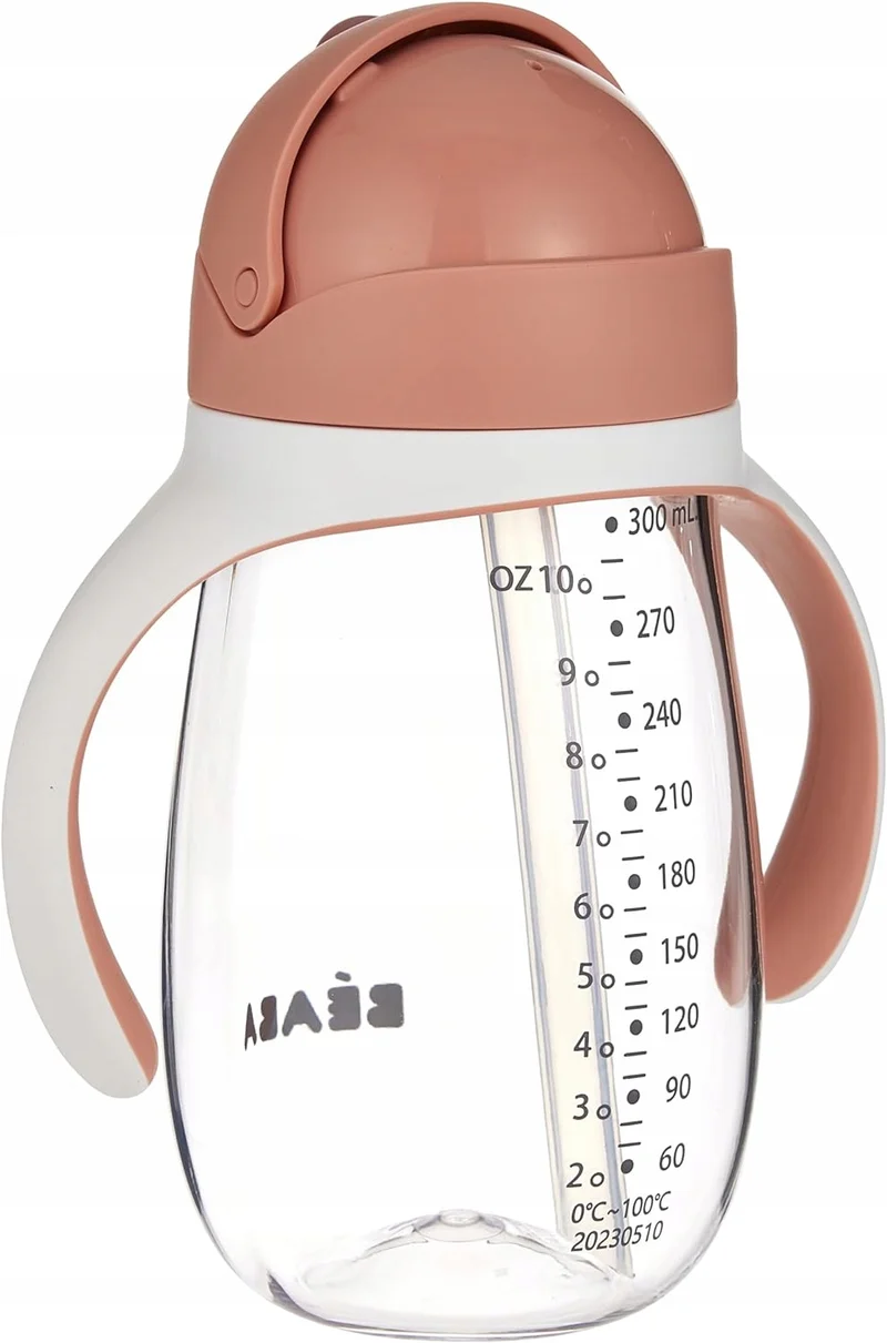 BEABA kubek niekapek ze słomką 300 ml