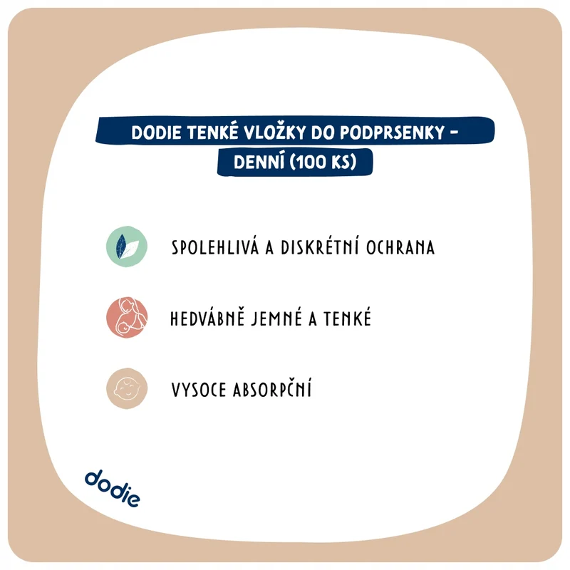 DODIE wkładki laktacyjne 100 sztuk
