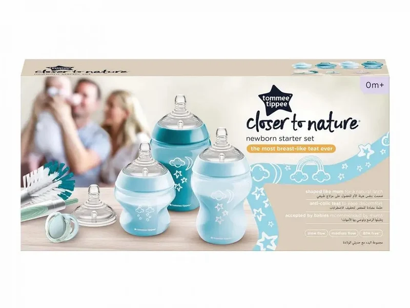 TOMMEE TIPPEE zestaw startowy butelek ANTI-COLIC closer to nature