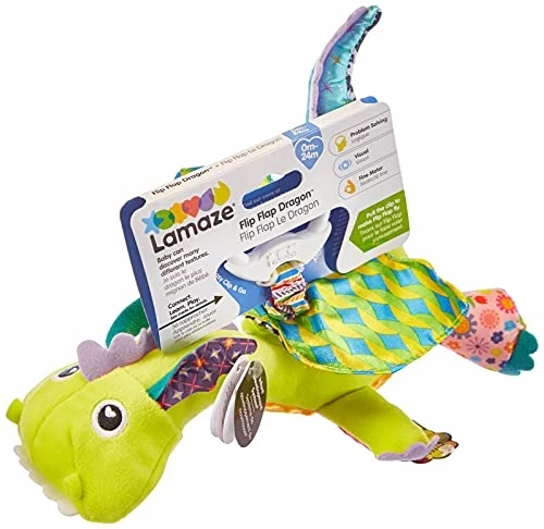 LAMAZE zawieszka zabawka sensoryczna SMOK 24 x 26 cm