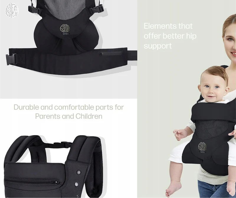 EBRAINIT nosidełko ergonomiczne z siateczką od 4msc do18kg