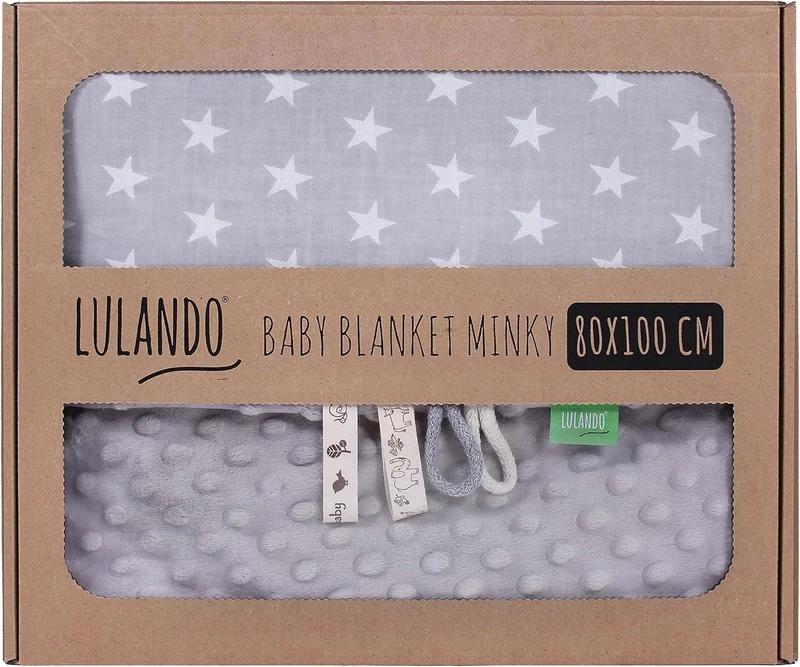 LULANDO koc dla niemowląt minky 80x100