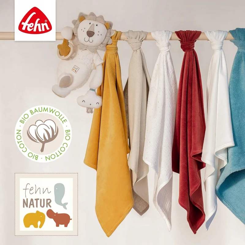 FEHN NATURE pluszowy Słoń BioBawełna 24cm