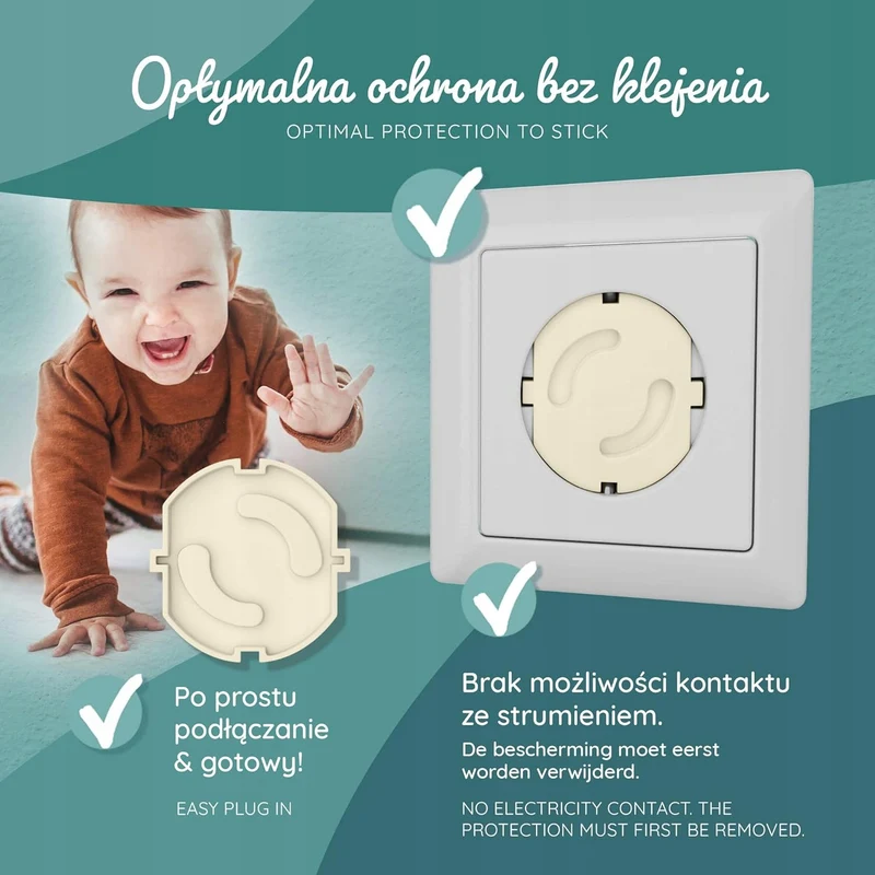 BEARTOP zabezpieczenie przed dziećmi do gniazd elektrycznych x1