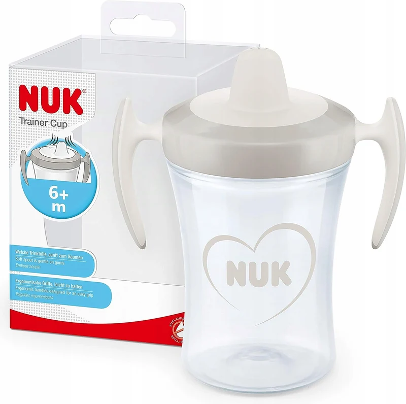 NUK Trainer Cup KUBEK NIEKAPEK serce 6 m+ 230 ml
