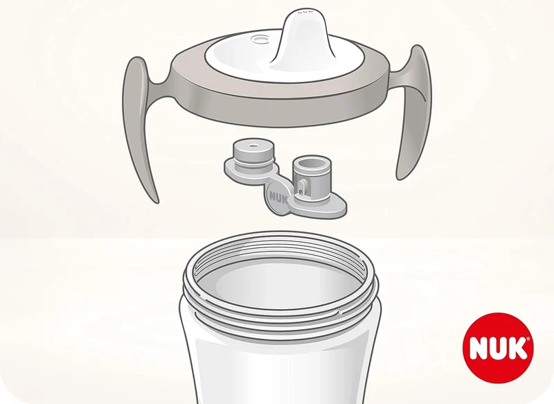 NUK Trainer Cup KUBEK NIEKAPEK serce 6 m+ 230 ml