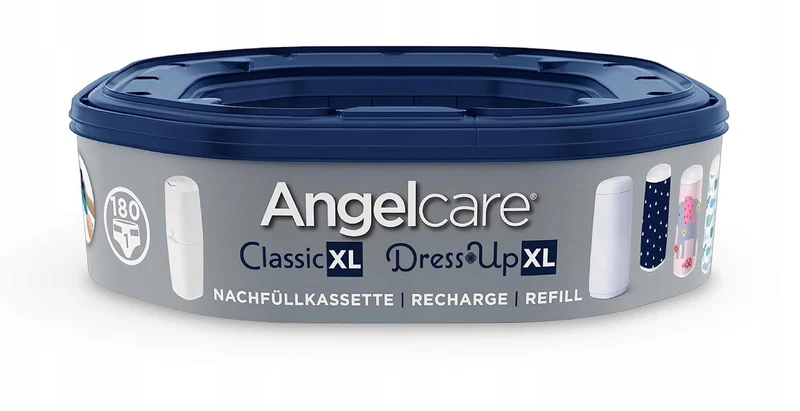 ANGELCARE Classic XL kosz na zużyte pieluchy + wkład Dress Up