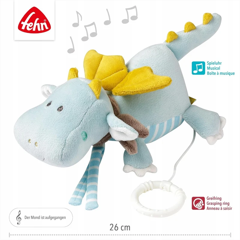 FEHN Mały Zamek zawieszka smok 26cm z pozytywką