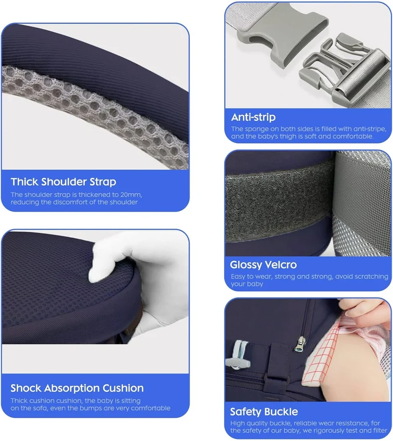 NOSIDEŁKO ergonomiczne z pasem biodrowym 6w1