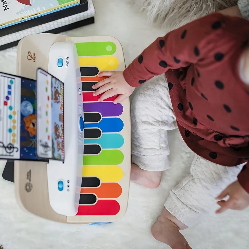 HAPE BABY EINSTEIN drewniane pianinko dotykowe bez kart muzycznych
