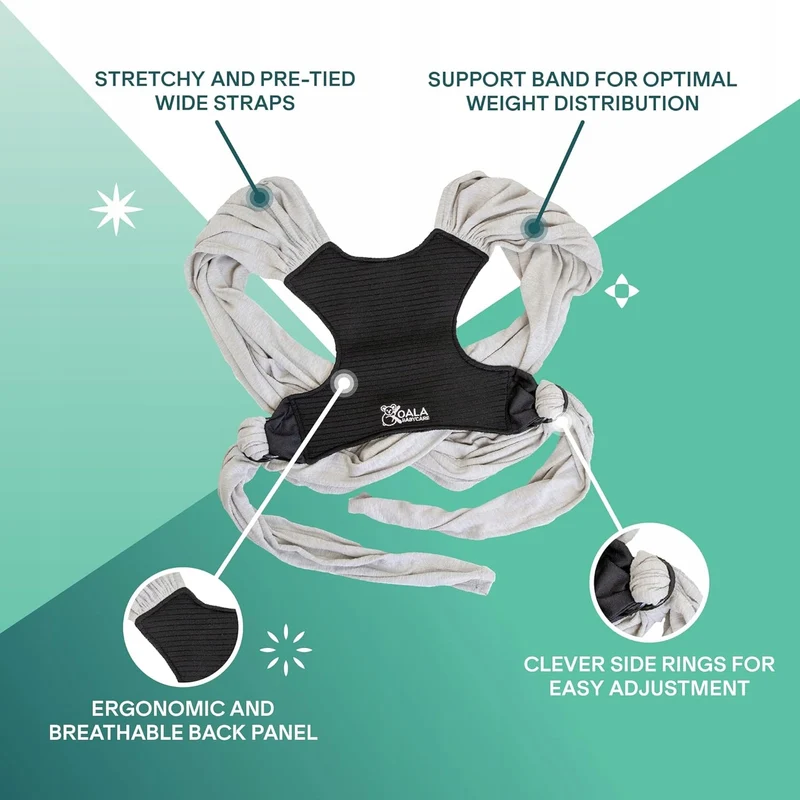 KOALA BABYCARE chusta do noszenia dziecka 2w1