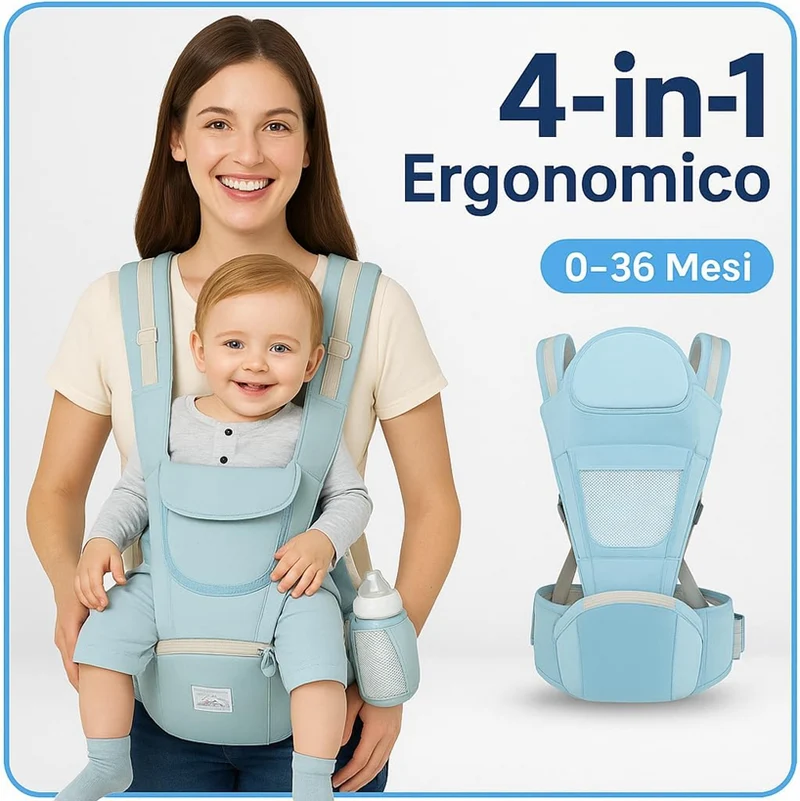 NOSIDEŁKO ergonomiczne z pasem biodrowym 4w1