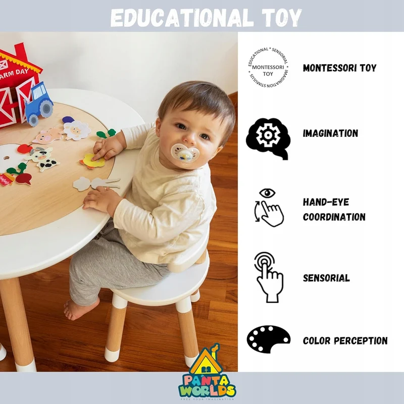 MEQBEM książka edukacyjna sensoryczna MÓJ DZIEŃ NA FARMIE