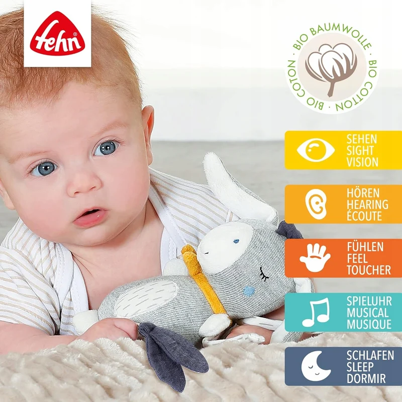 FEHN Nature zawieszka OSIOŁEK z pozytywką 22cm