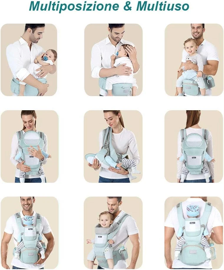 NOSIDEŁKO ergonomiczne z pasem biodrowym 11w1