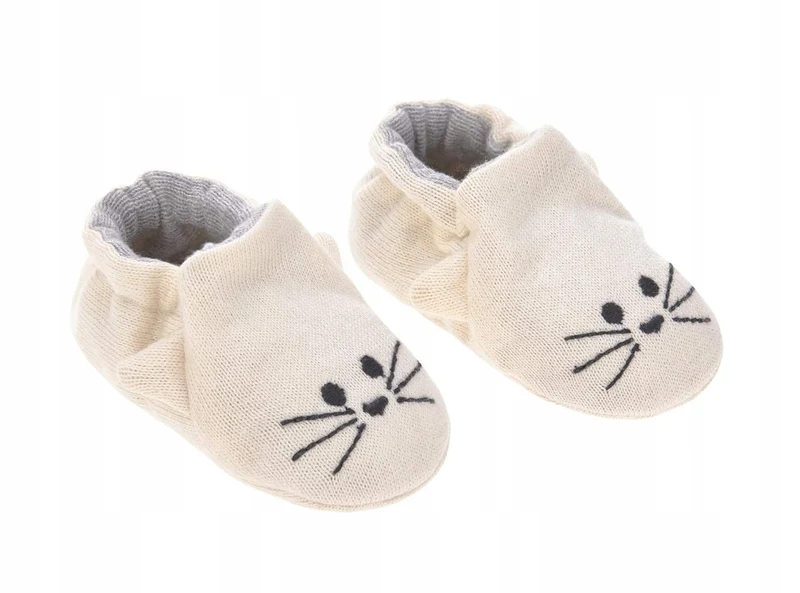 LASSIG Litle Chums Cat BUTY DLA NIEMOWLĄT z bawełny organicznej + worek