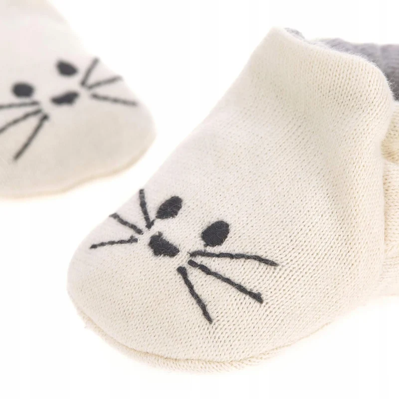 LASSIG Litle Chums Cat BUTY DLA NIEMOWLĄT z bawełny organicznej + worek