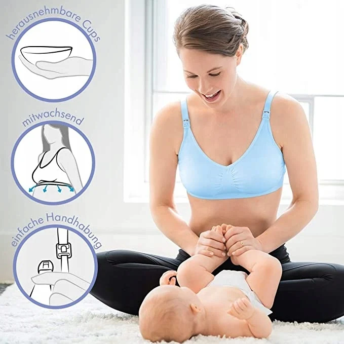 MEDELA biustonosz do karmienia KOMFORT +wkładki S
