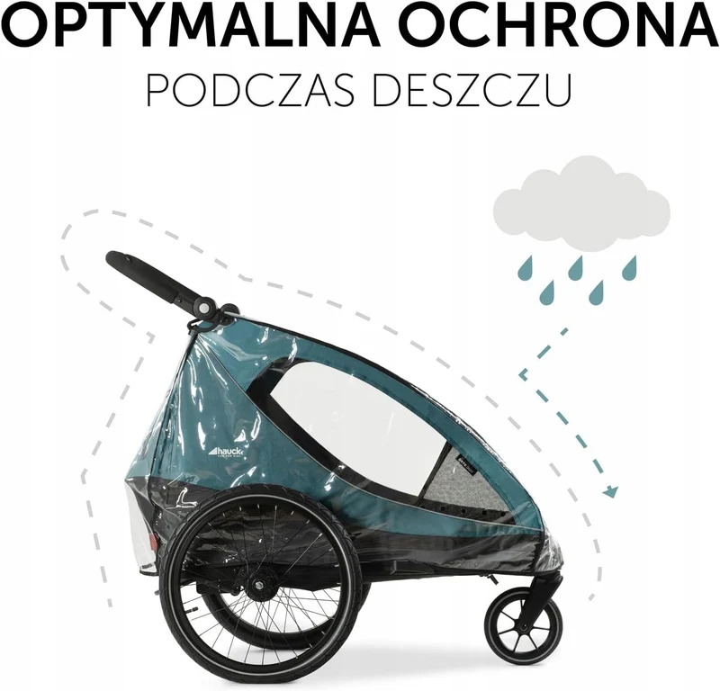 HAUCK DRYK DUO folia przeciwdeszczowa do przyczepki