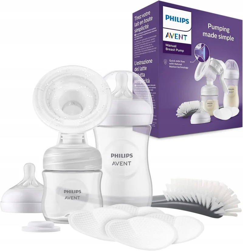 PHILIPS AVENT Natural SCF430/60 laktator ręczny +akcesoria
