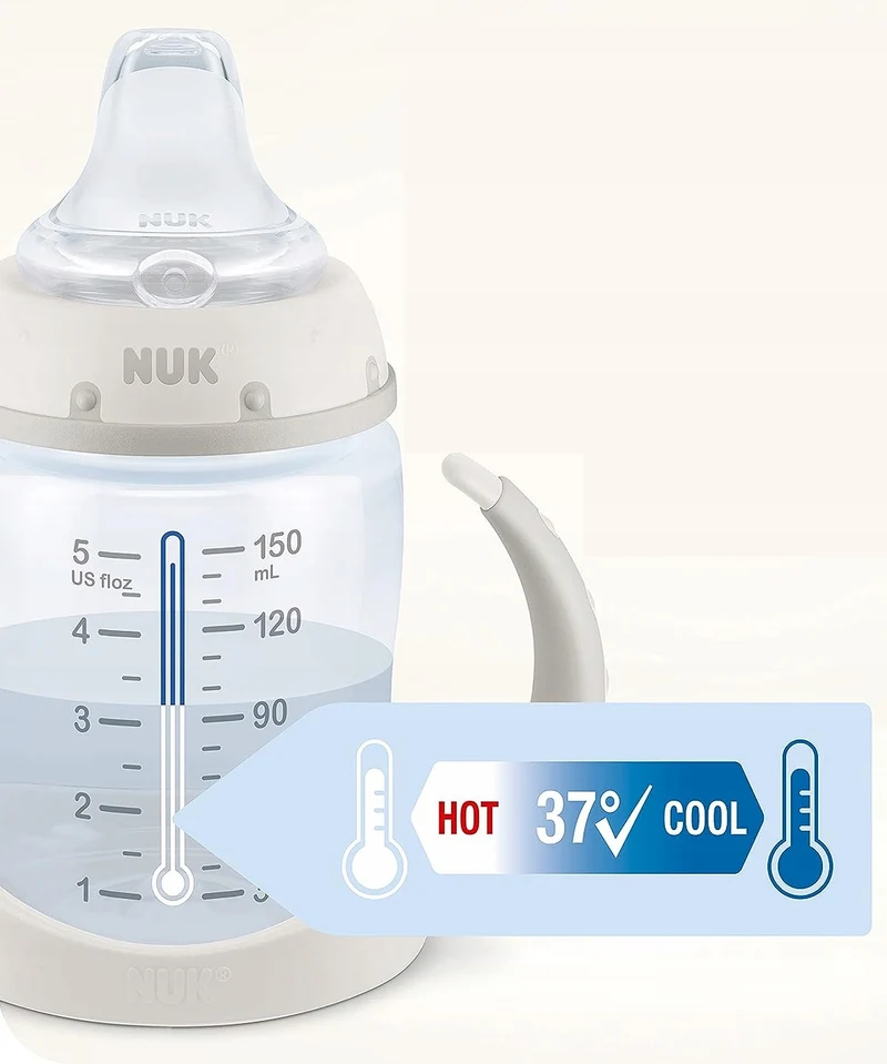 NUK Learner Cup KUBEK 150 ml wskaźnik temperatury ŚWIECI W CIEMNOŚCI