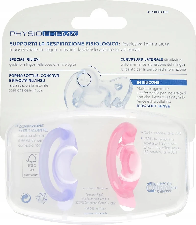 CHICCO PhysioForma smoczek x2 16-36m