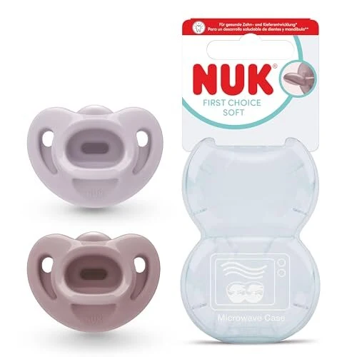 NUK First Choice Soft smoczki uspokajające 2 szt. 0-6 mies.