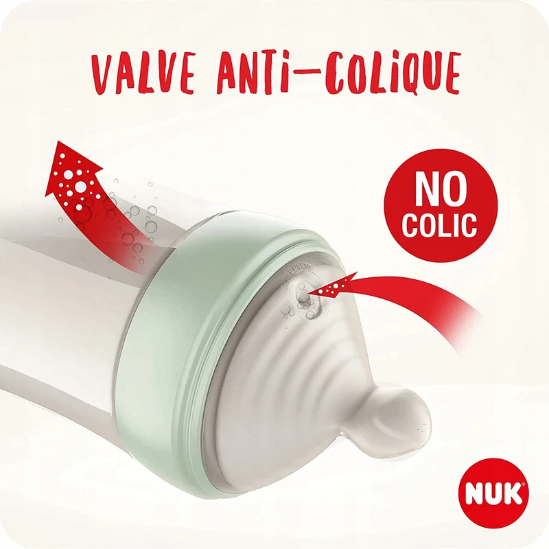 NUK Nature Sense zestaw butelek 260,150ml +smoczek