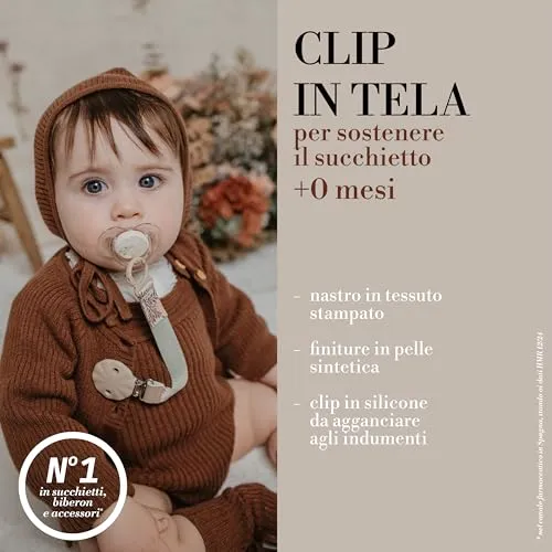 Suavinex zawieszka materiałowa do smoczka Poetry