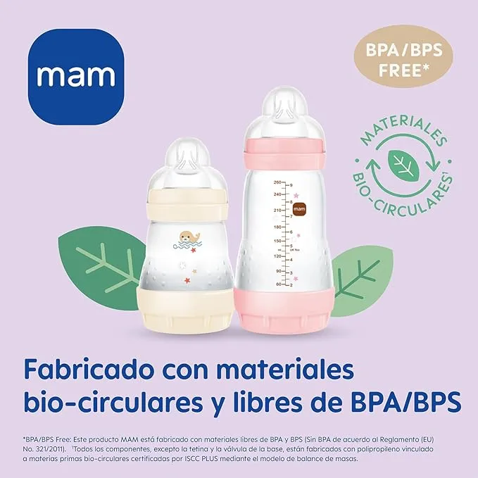 MAM Easy Start butelka antykolkowa 260ml 2m+ x2