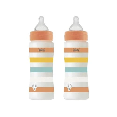 CHICCO Perfect Easy butelki 330 ml szybki przepływ 2 szt.