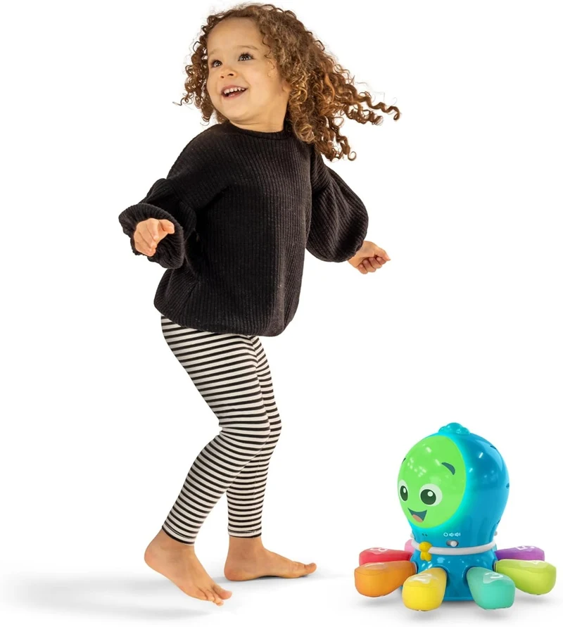 BABY EINSTEIN interaktywna OŚMIORNICA frazy melodie światła ruch 4 języki