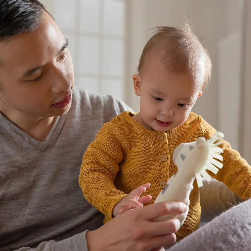 NUK Little Friend smoczek uspokajający z przytulanką ZEBRA 0-6 m
