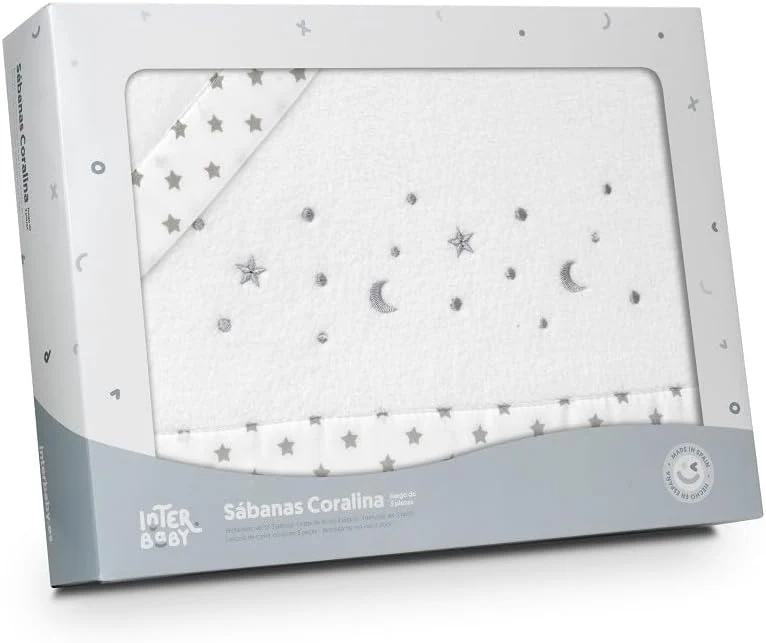 INTERBABY komplet pościeli do łóżeczka 60x120 cm Coralina