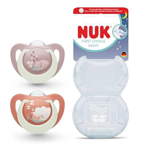 NUK First Choice Night smoczki 18-36 mies.