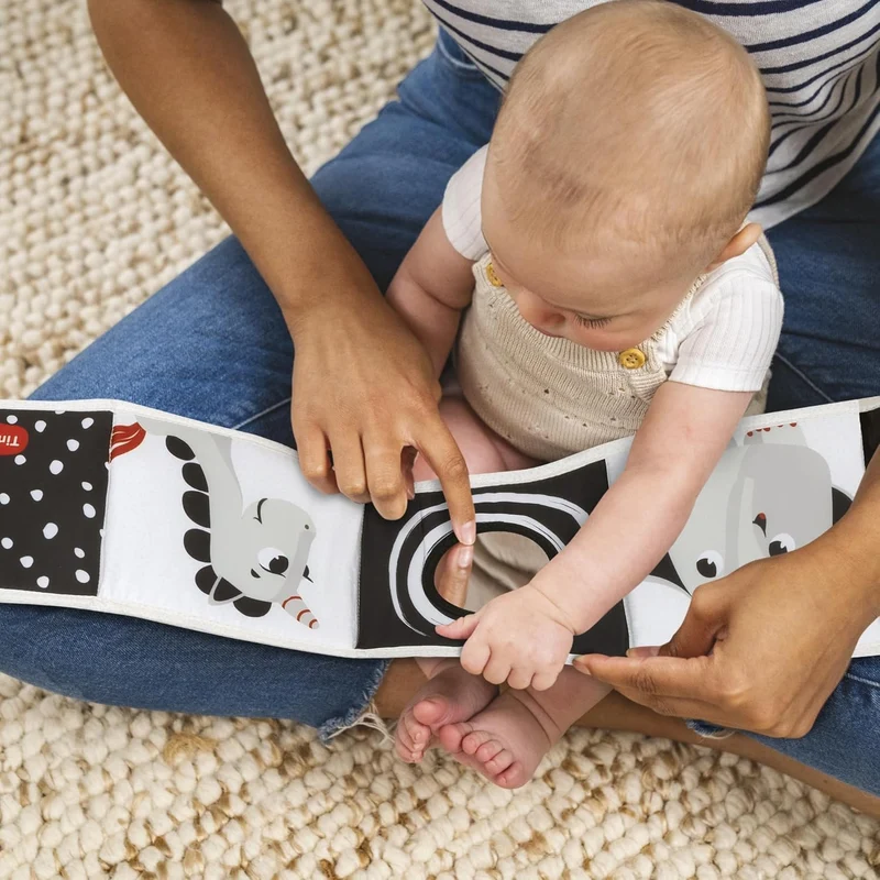 TINY LOVE dwustronna książeczka sensoryczna 0+ kontrast