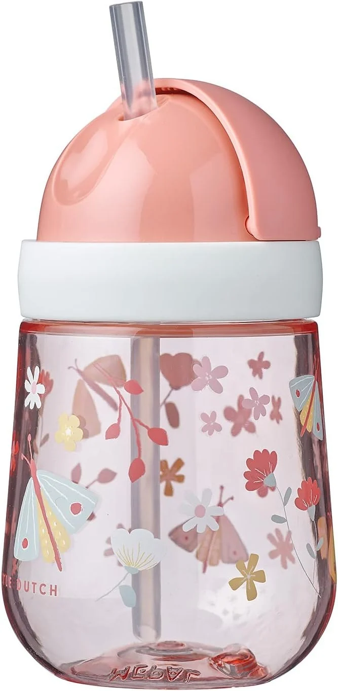 MEPAL Straw Cup kubek niekapek ze słomką 9 m+ 300 ml ŁĄKA