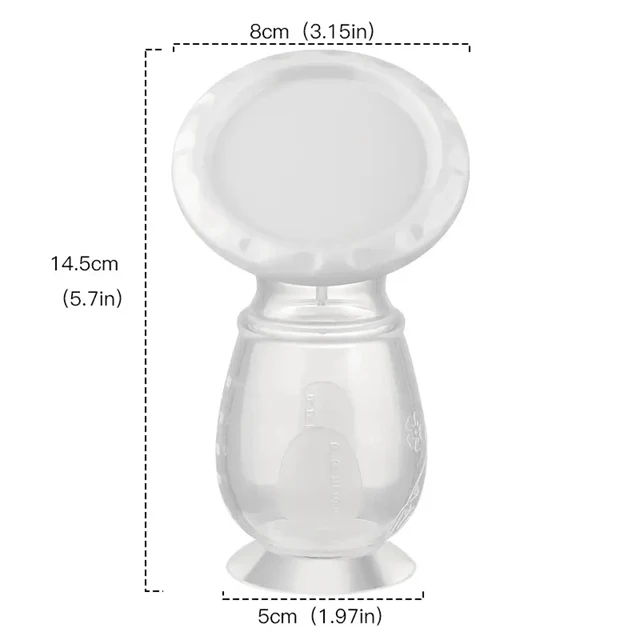 KOLEKTOR silikonowy do zbierania pokarmu 90ml