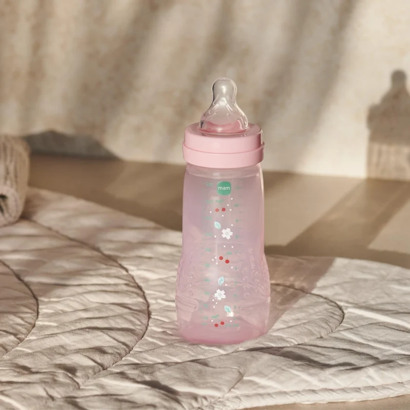 MAM Easy Active zestaw butelek 2x 270 ml wiek 0+ smoczek 1 CZEREŚNIE